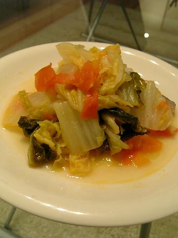 鱈の白菜トマト煮かけ
